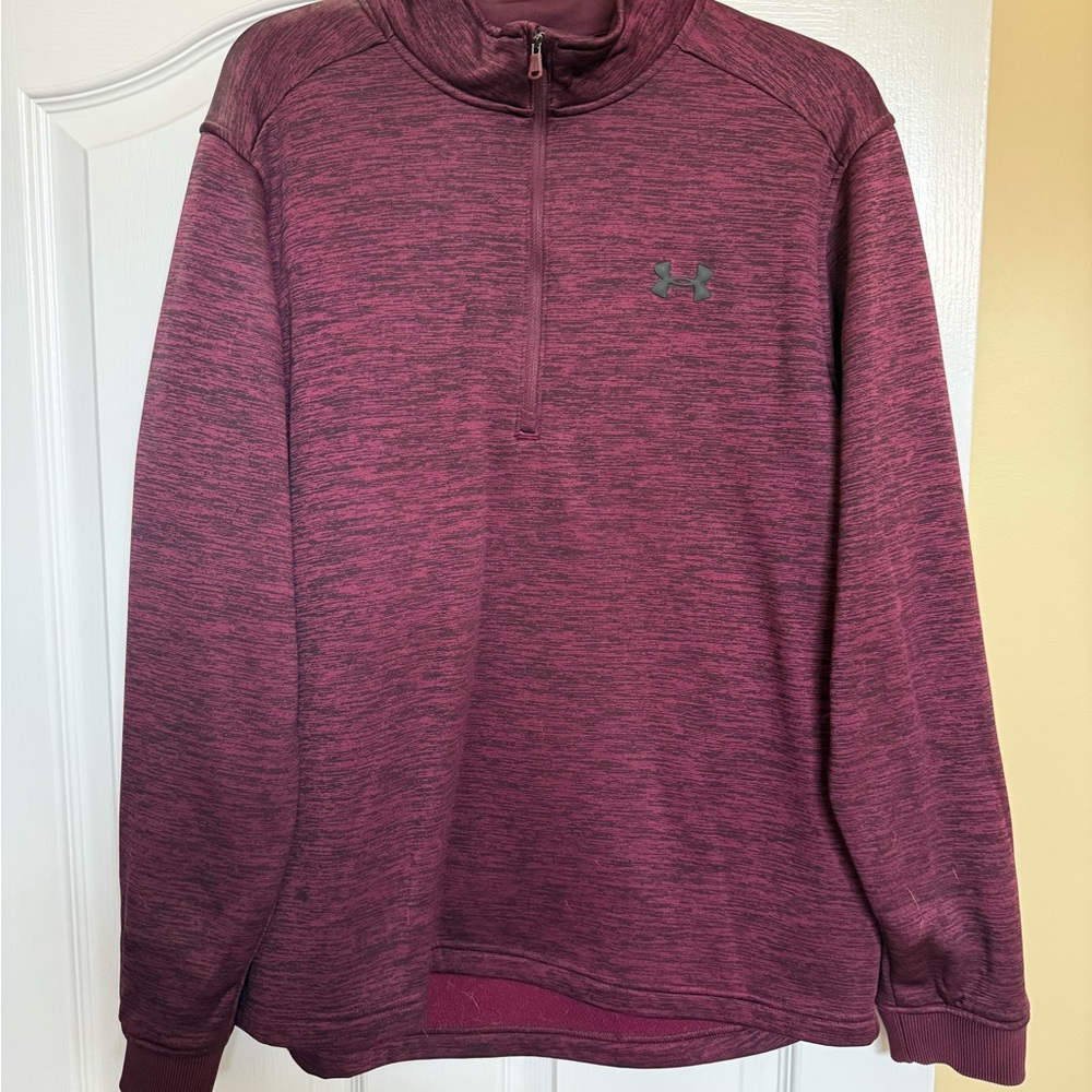 Under Armour Burgundy Quarter-Zip Top